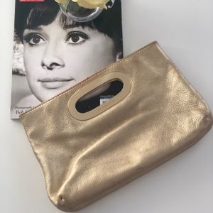 Michael Kors Gold Clutch